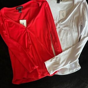 Knit Tops 2 Red & White